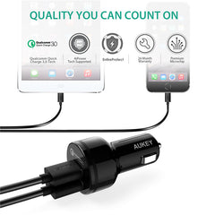 36W USB Car Charger for iPhone Samsung Galaxy S6