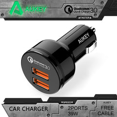 36W USB Car Charger for iPhone Samsung Galaxy S6