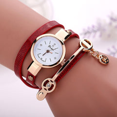 Women's Leather Bracelet Watch