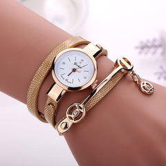 Women's Leather Bracelet Watch
