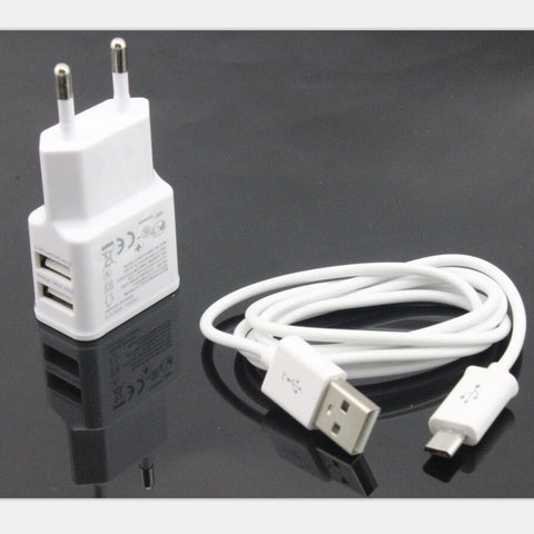 USB EU Plug Wall Charger + Micro USB Cable