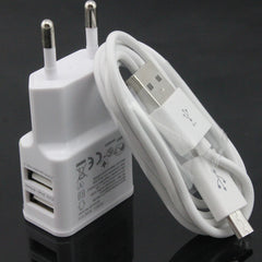 USB EU Plug Wall Charger + Micro USB Cable