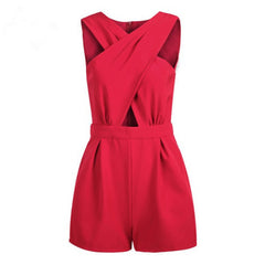 Women's V Neck Bodycon Jumpsuit Trousers